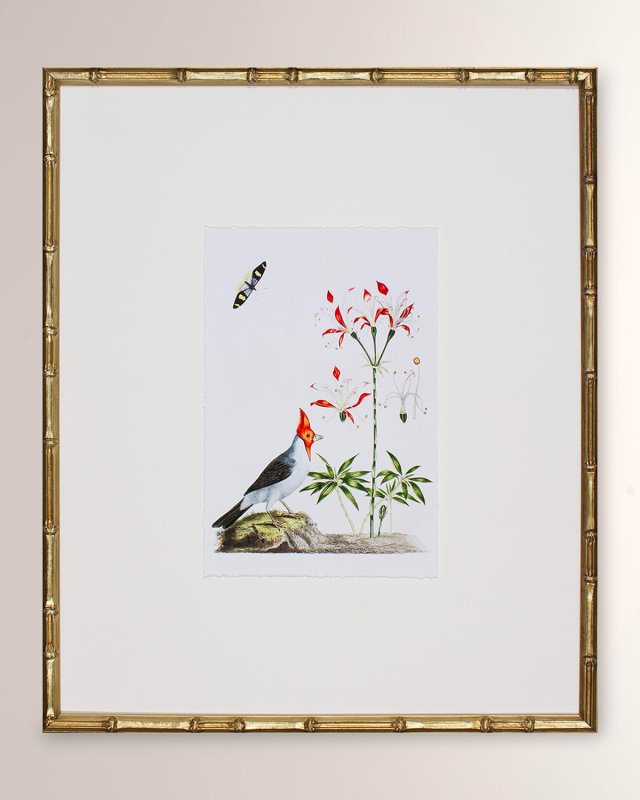 "Bird Habitat I" Framed Giclee
